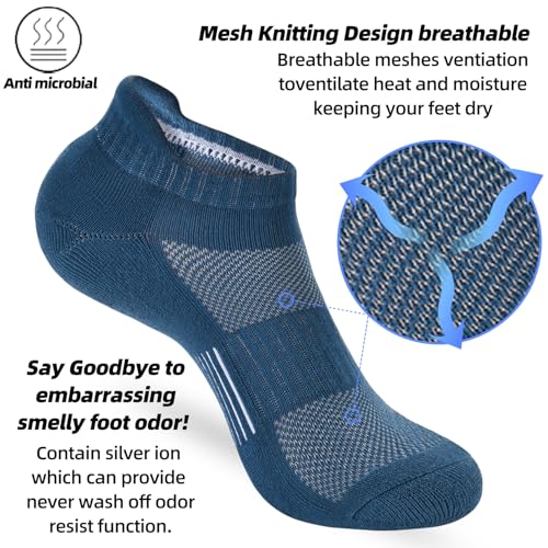 Image of ATBITER Women's Ankle Socks Cushioned Running Athletic No Show Socks-6Pairs | Ladies Low Cut Short Workout Gym Socks With Tab Non Slip for Yoga Pilates Casual Dress Flats Sneaker Shoe Size 6-8 /8-10 /10-12