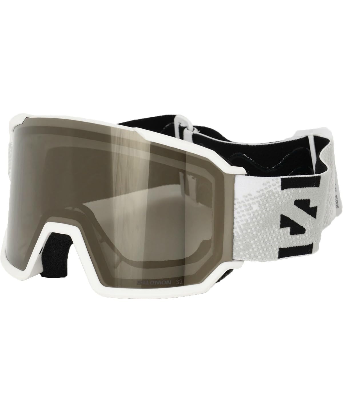 Salomon S/VIEW 3 ACCESS, Ski Goggles, Unisex, Flash Cylindrical Lens, Triple Layer Foam, Optimal Air Vent Ventilation, WHITE, One Size