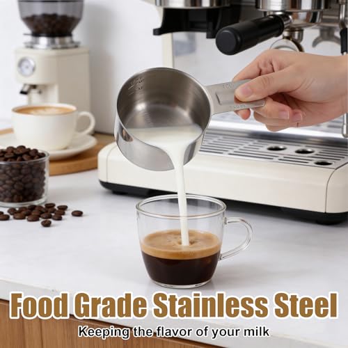 Vaso medidor de acero inoxidable 240 ml 1 taza miniatura 5