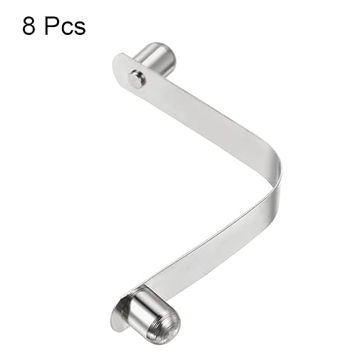 Miniatura 3 de PATIKIL Broches de remo de kayak de 0.472 x 0.374 in, paquete de 8 clips de resorte de botón de acero sólido de acero sólido de bloqueo de botón,