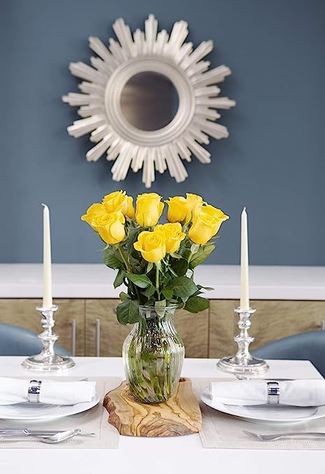 Miniatura 3 de KaBloom Prime Next Day Delivery  Colección de cumpleaños  12 rosas amarillas de alta calidad  Regalo para cumpleaños, condolencias, aniversario,