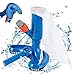 Aspirateur de Piscine Mini Jet avec Tête d'aspiration à Nettoyage Rapide,Outil de Nettoyage de Piscine avec Brosses/Raccord De Tuyau Rapide(Tuyau Non Inclus),Aspirateur pour Spa/étang/Piscine