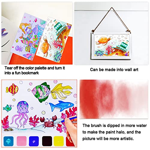 JUNQIU Watercolor Coloring Book for Kids - Use Code 6YYKZ4YE - Image 6