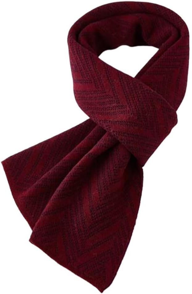 JSEIAJB Men's Scarf, Rectangular Wool, Winter Versatile, Thickened And Warm