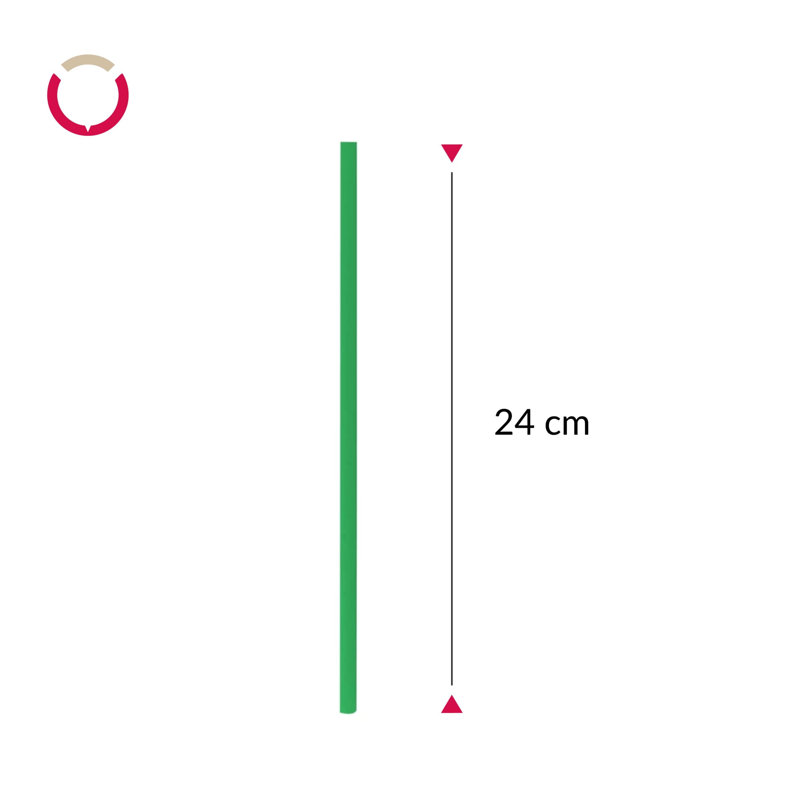 400 Cannucce Pieghevoli Verdi monouso robuste incartate singolarmente 24 cm per bevande fredde e cocktail