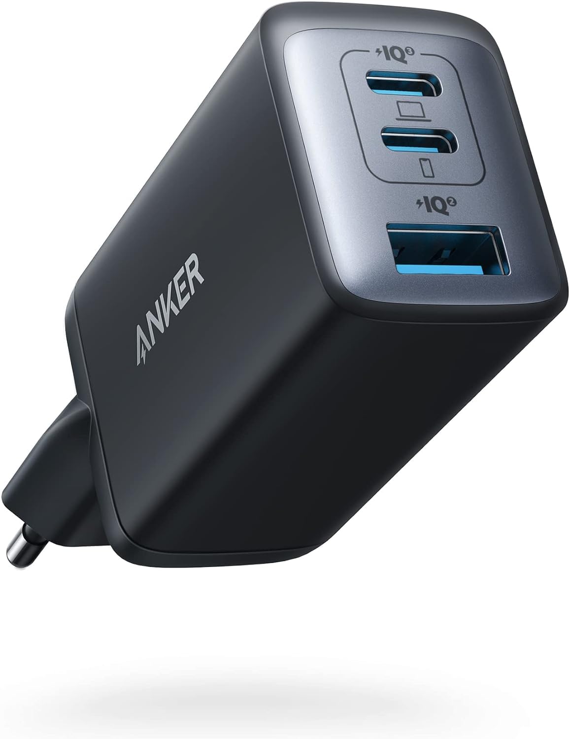 Anker Caricatore USB C rapido 735 (Nano II 65 W) Pod a 3 Porte PPS, Alimentatore Compatto USB-C per MacBook PRO/Air, iPad PRO, Steam Deck, Galaxy S20, dell XPS 13, Note 20, iPhone 15/14 Pro Max, Pixel