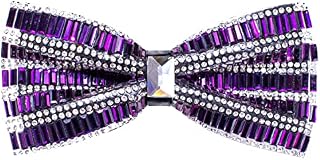 Dubulle Mens Silk Pretied Bowtie and Pocket Square Cufflinks Set for Men Wedding Party