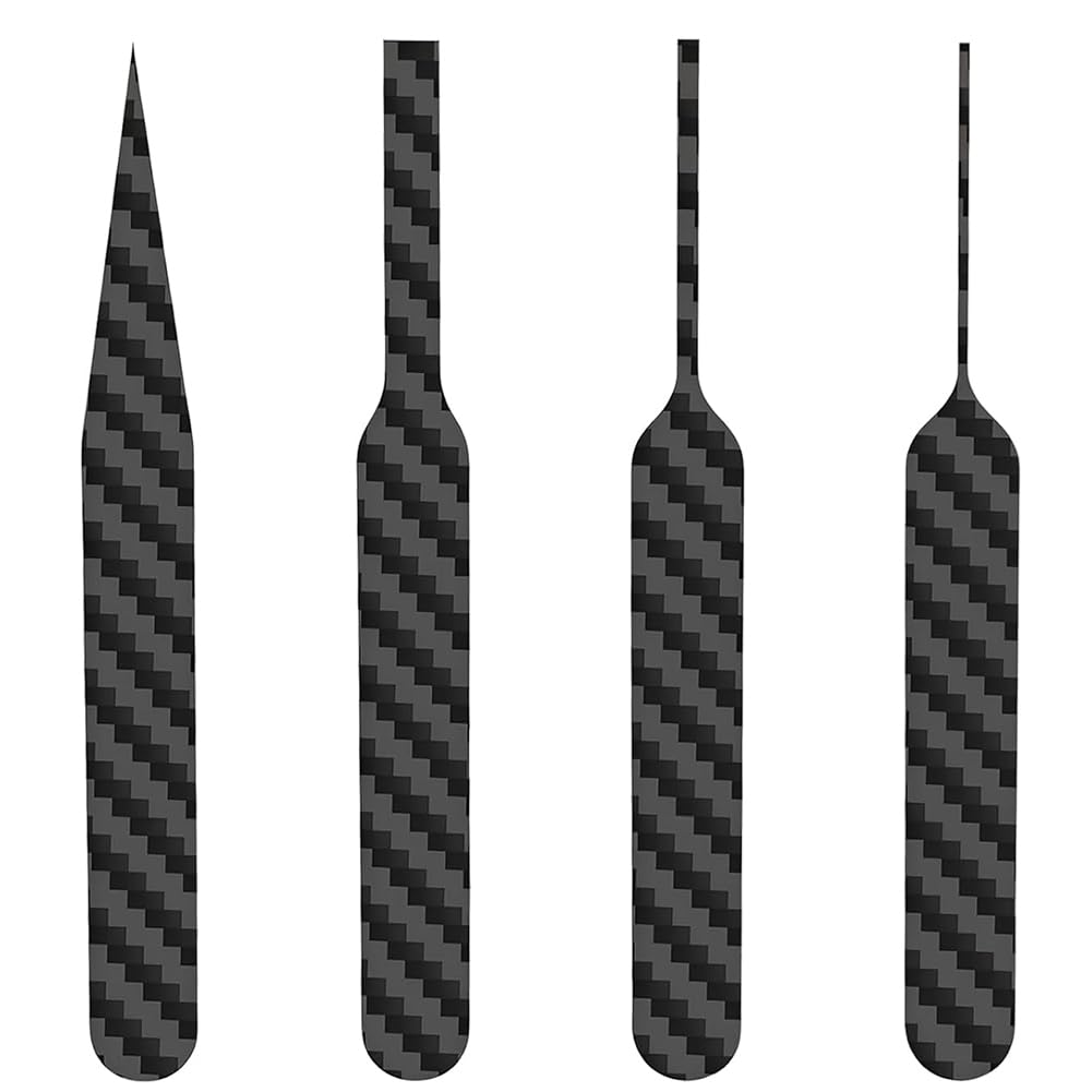 Bastoncini di Carteggiatura In Fibra di Carbonio (4 PCS) per Modelli In Scala per Strumenti di Rettifica di Dettagli A Forma Speciale