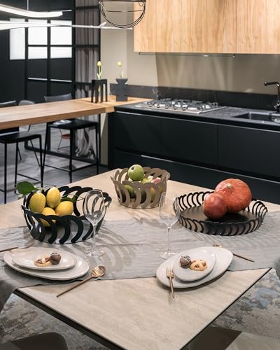Plateau design Mambo noir en fer de 41 cm pour servir le cafe ou decorer la table basse