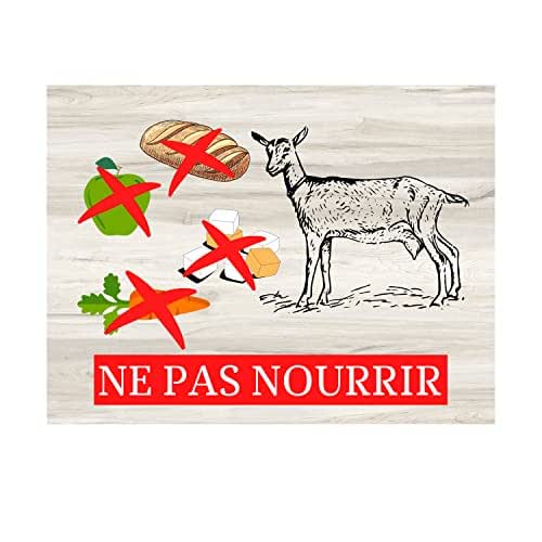 Bienvenue À Ferme Chèvres Panneau Métallique Vintage