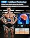 EMS Muscle Stimulator, ABS Trainer, Abdominal Muscle Toner Electronic Workout Home Fitness Device with 8 Modes,29 Intensities,4 Machines,4 Patches,12 Gel (Blue)