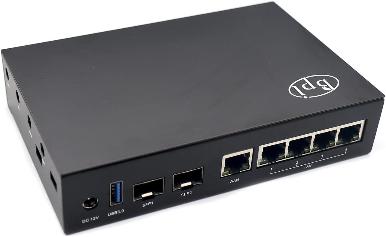 Amazon.com: WayPonDEV Black Metal Case for Banana Pi BPI-R3 Wi-Fi 6 ...