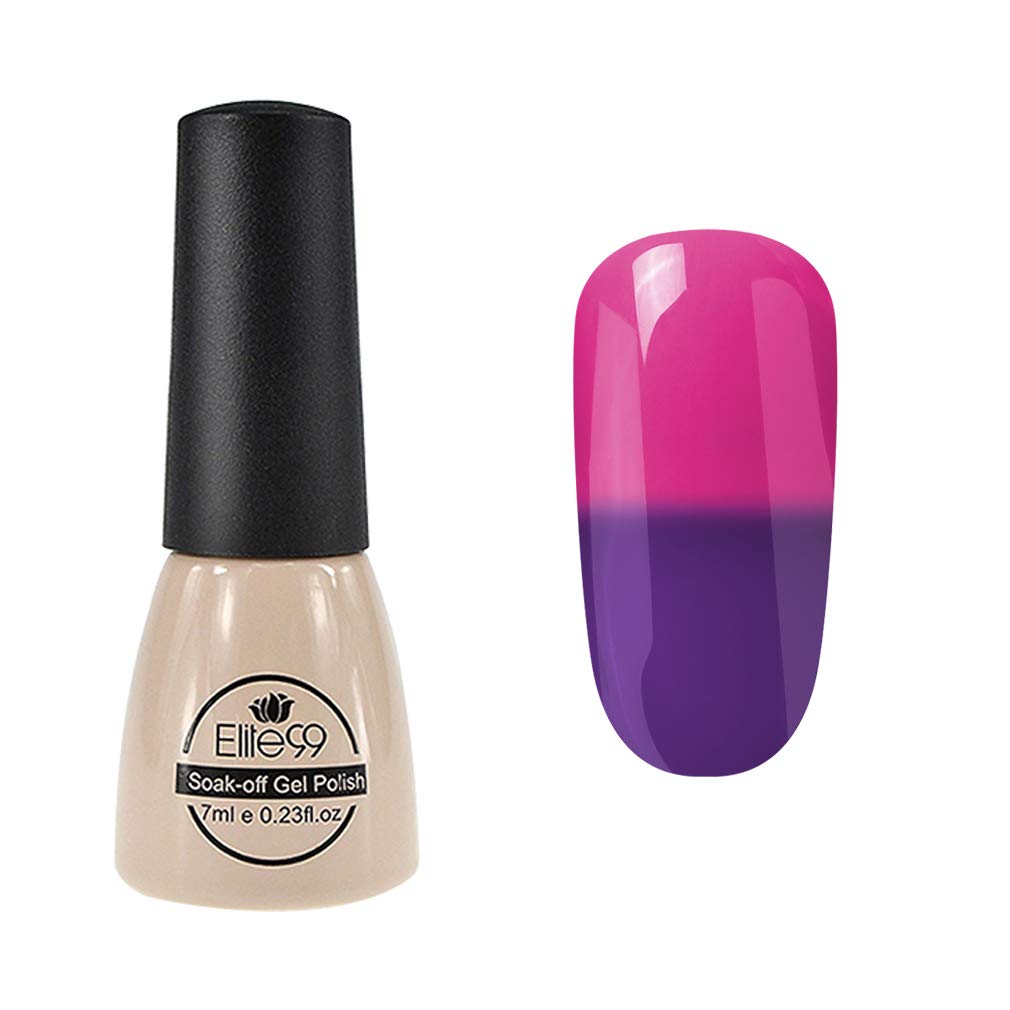 Elite99 Thermal Temperature Color Changing Gel Polish Soak Off UV LED Nail Polish Manicure Nail Art 7ml - 5714