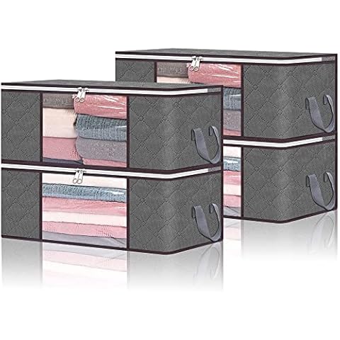 Vieshful 4 Pack Clothing Storage Bags Cover