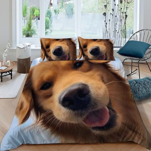 Housse de couette double chiots en microfibre de qualité supérieure douce au toucher