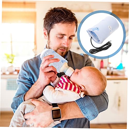 Kisangel 3 Pçs Tampa De Mamadeira De Uso Geral Aquecedor De Leite De Bebê USB Aquecedor De Mamadeira