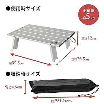 Amazon | パークレーン Blue Hour アルミ ミニ ロールテーブル