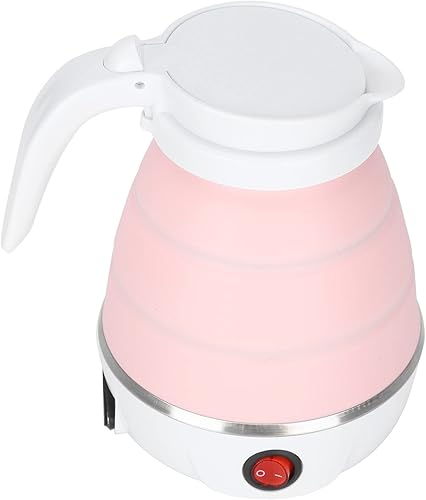 Miniatura 6 de Hervidor eléctrico pequeño de viaje plegable caldera de agua portátil de silicona para el hogar Hervidor eléctrico 400W US Plug 110V ()