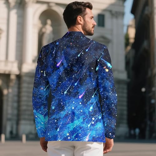 Mumeson Line One Button Casual Blazer for Men Slim Fit Lapel Suit Jacket with Pockets Lightweight Sports Coat2