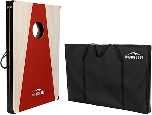 Miniatura 5 de Monoprice Juego de Cornhole de madera para exteriores, 3 x 2 pies, con 8 bolsas de frijoles y funda de transporte, colección Pure Outdoor