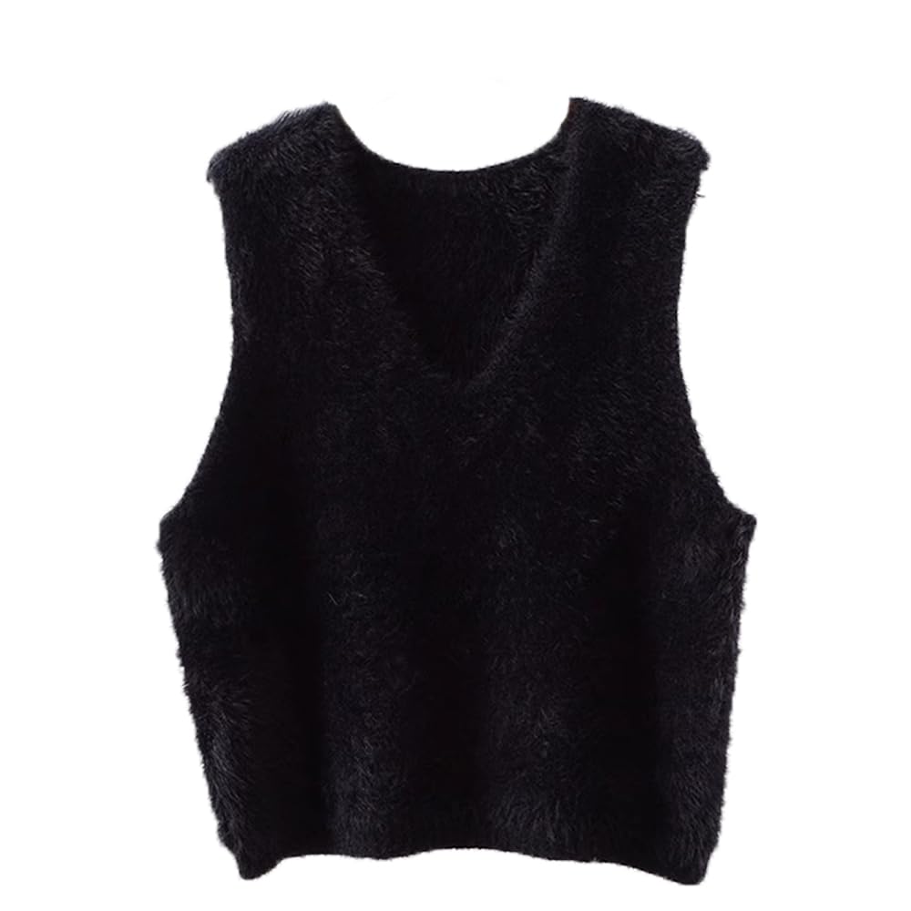 シャギーニットベスト　ブラック　ガリャルダガランテ　ベスト GALLARDAGALANTE｜シャギーニットベスト | Rakuten Fashion(楽天