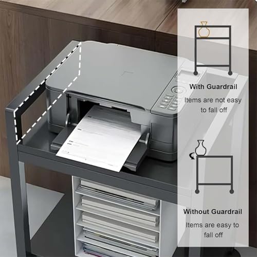 Soporte para torre de PC de 2 niveles, ajustable, con ruedas bloqueables, estructura metálica para almacenamiento bajo escritorio, ideal para gaming miniatura 4