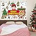 Christmas Giant Coloring Poster Merry Christmas Large Coloring Tablecloth 43.3 x 31.5 Inch Xmas Elf Drawing Jumbo Paper for Kids Gifts Activities Toys Crafts Home Classroom Holiday Party Decorations