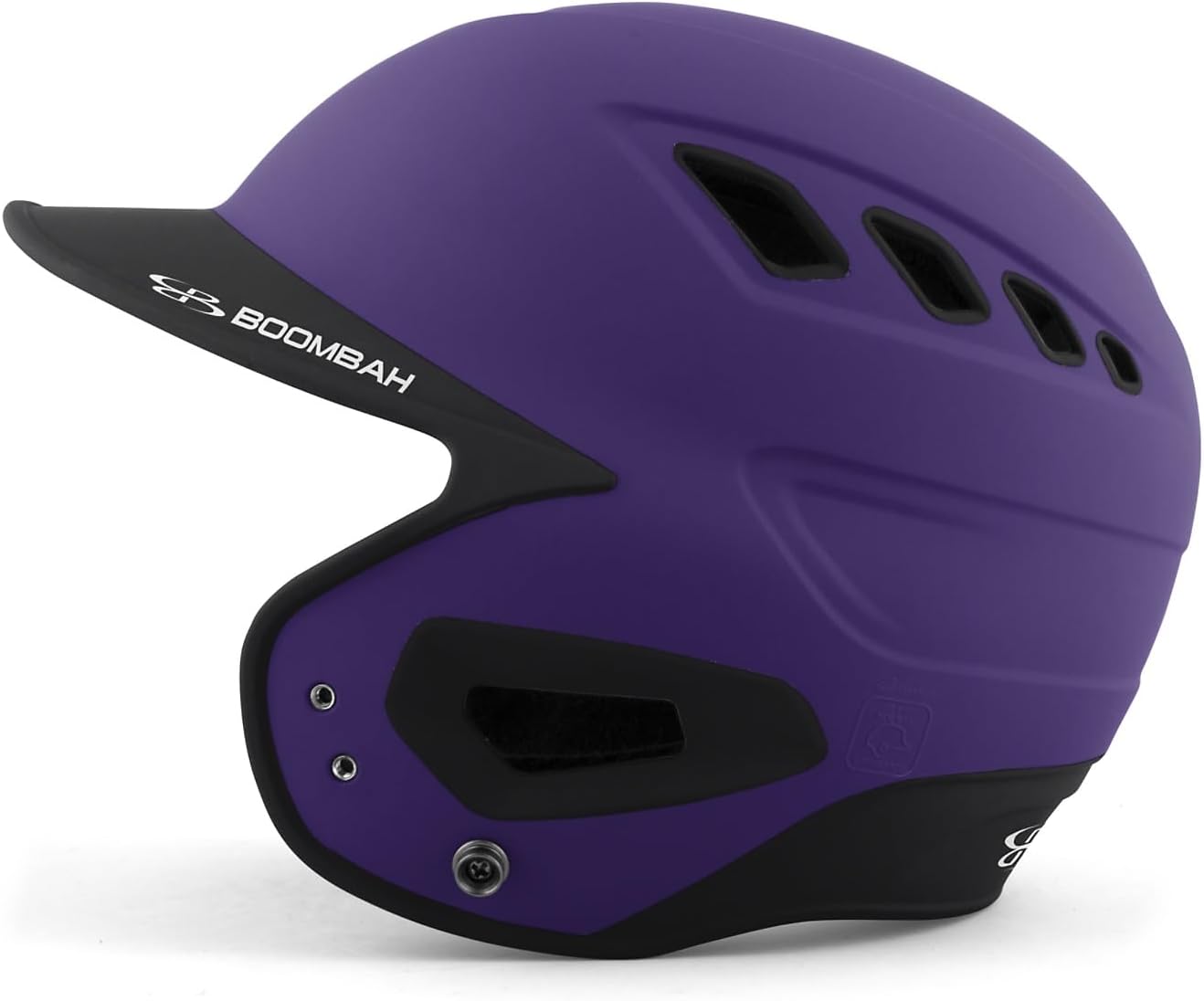 Boombah DEFCON Batting Helmet Purple/Black NOSCAE - Size Senior 7" - 7 3/4"
