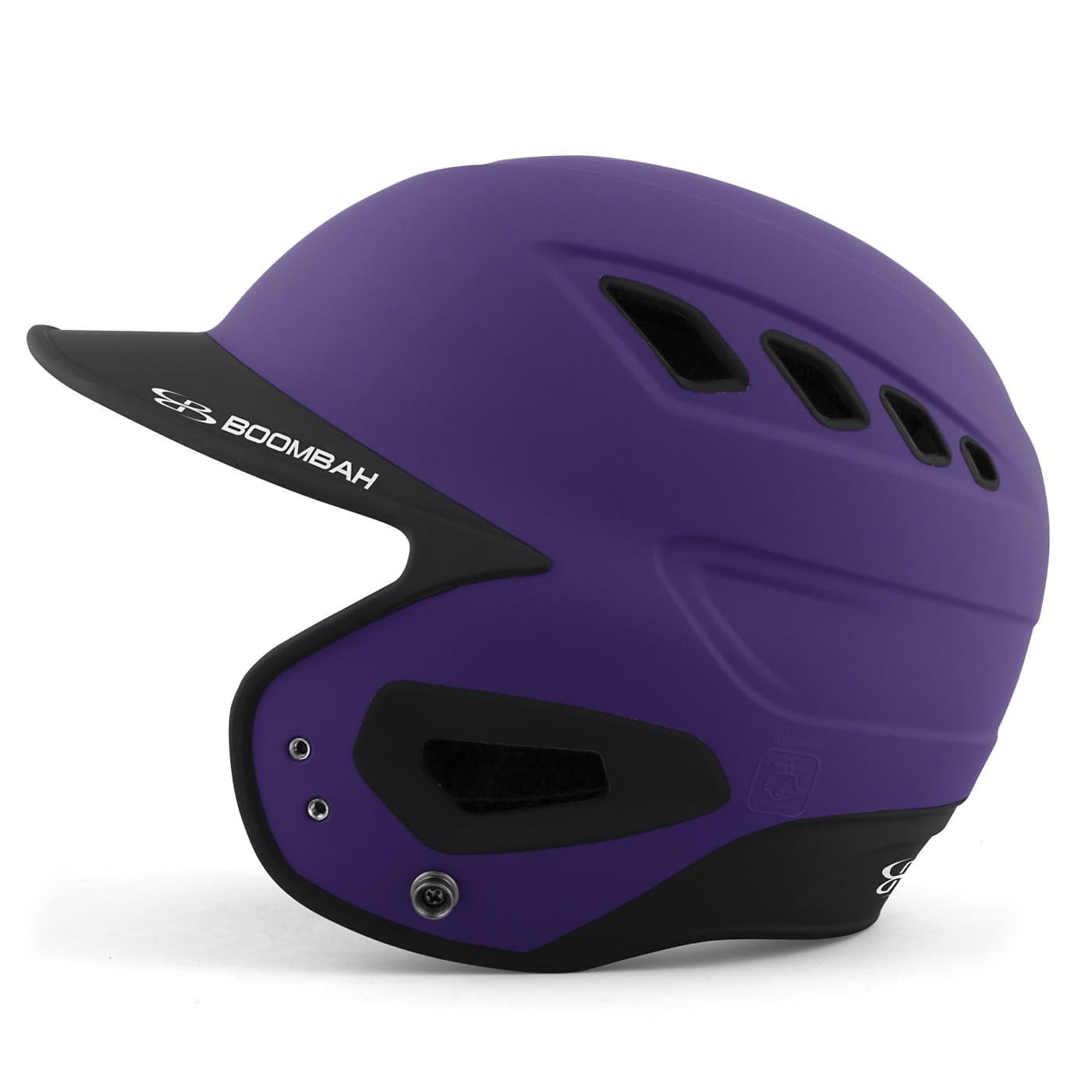 Boombah DEFCON Batting Helmet Purple/Black NOSCAE - Size Junior 6 1/4