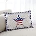 Prostokątna poszewka na poduszkę 40 x 60 cm poszewka na poduszkę na sofę Dzień Niepodległości amerykańska flaga gwiazda niebieska kratka poszewka na poduszkę miękka sofa poszewka na poduszkę na łóżko krzesło kanapę wystrój domu