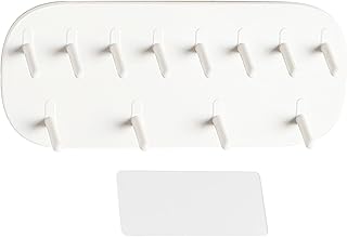 壁用ジュエリーフック - 自己接着式 省スペース - 壁掛けネックレスホルダー | イヤリング・指輪・チェーン・チャーム・鍵・キーホルダー・装飾品・キャビネットディスプレイ用