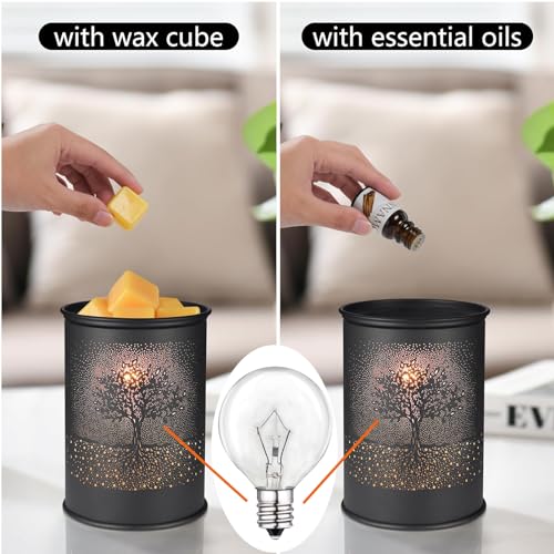 25 Watt Wax Warmer Bulbs,Light Bulbs for Full Size Scentsy Warmer,120V/E12 Base Type G Bulb,Dimmable, Warm White, 6 Packs G40 Bulbs for Candle Lamp