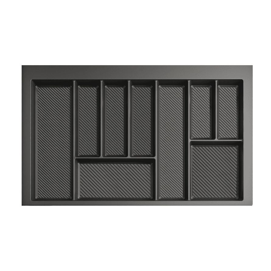 MAX - new, sturdy cutlery tray - allows the cutting of edges - size: 400mm-900mm, graphite (690mm-750mm x 490mm (800mm cabinet))