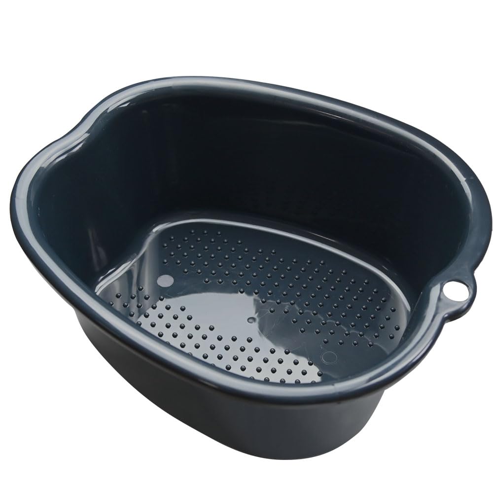 Unibos - Large Spa Foot Bath, Detox Foot Soak, Pedicure Bowl for Feet, Ankles, Toe Nails, Thick Spa Bowl Removes Dead Skin, Calluses & Massages