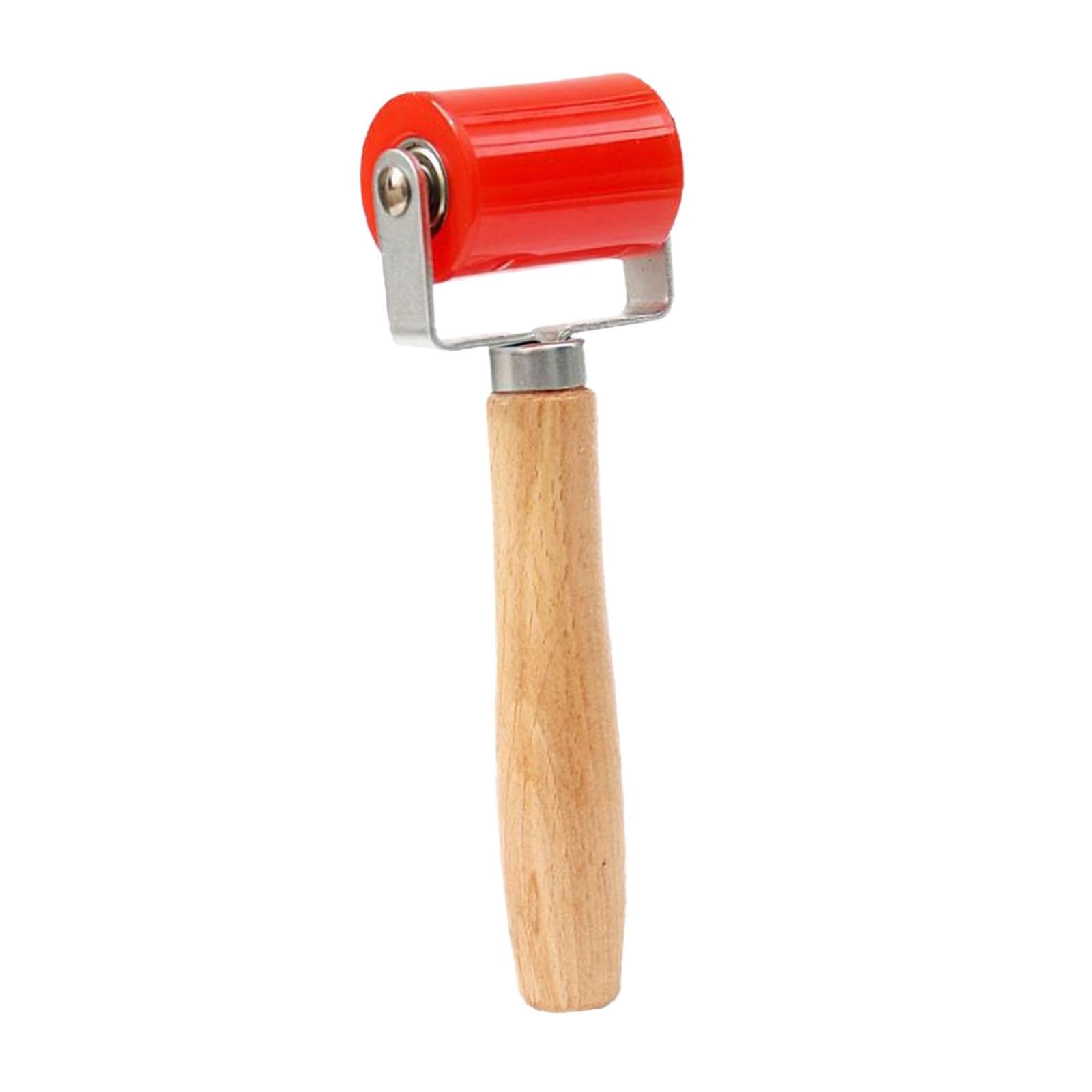 Strumento di vernice a rulli di cucitura da carta da parati Facile per la maniglia del legno Strumento per la pressione a pressione per decorazione, S