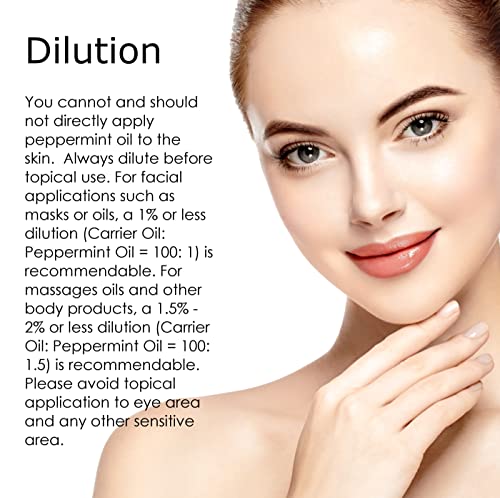 Essentially Kates Peppermint Essential Oil 4 Fl. Oz - Mentha Piperita - 100% Pure Natural #TOP4