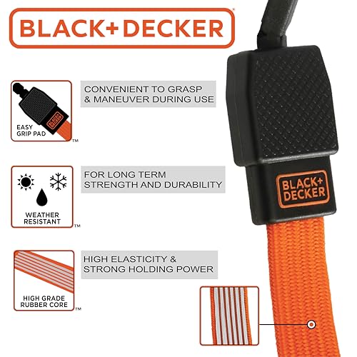 BLACK+DECKER 24" Flat Bungee Straps, 2-Pack - image 4
