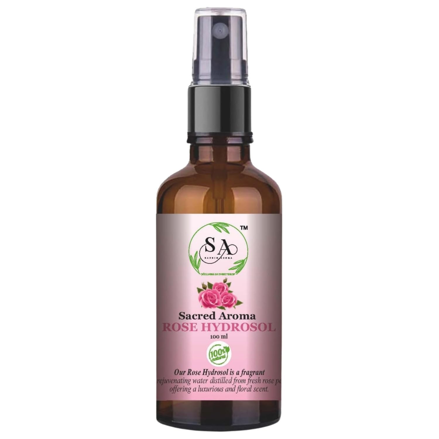 Sacred Aroma Rose Hydrosol Water | Size-100ML