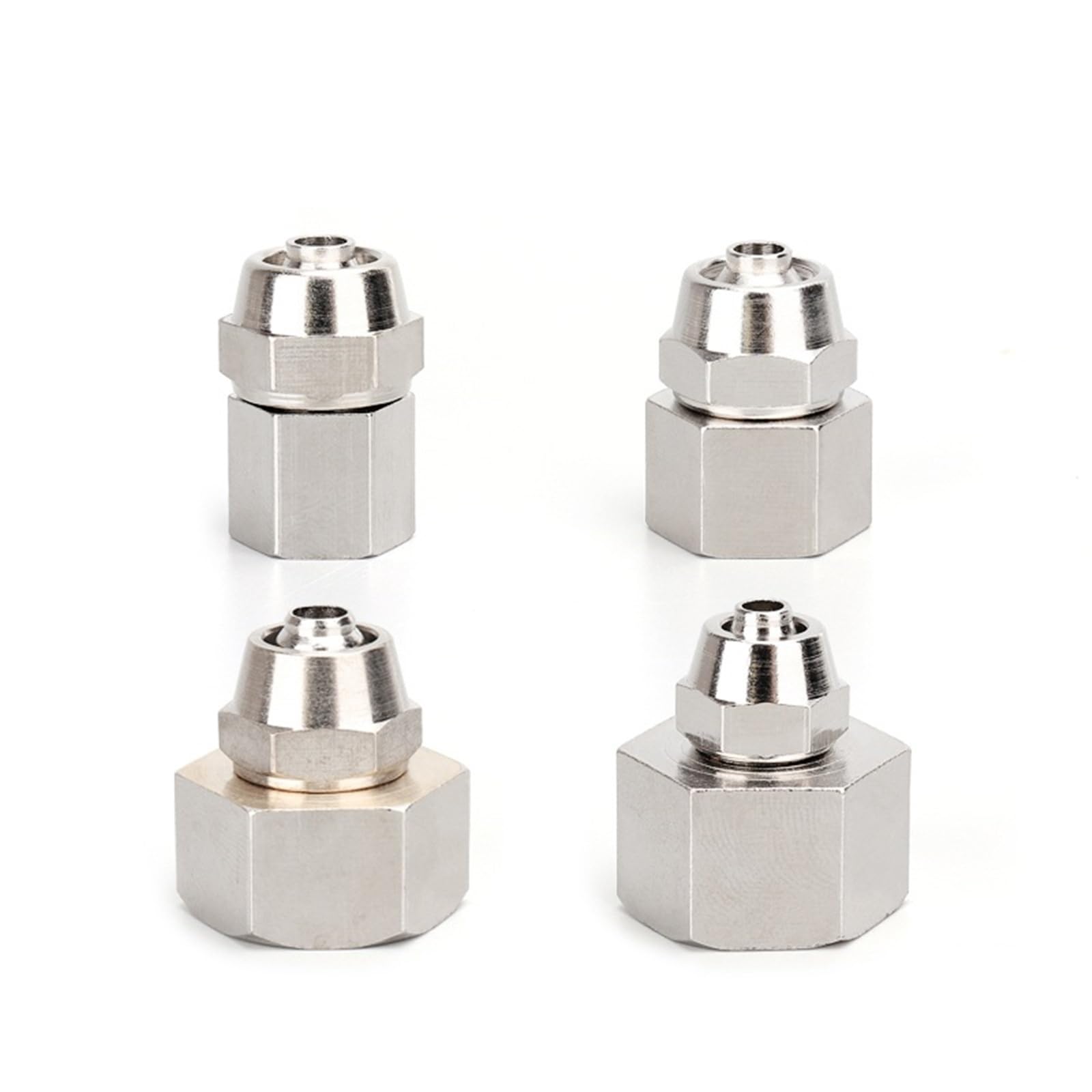 Conexión neumática de rosca hembra con acople rápido estanco para manguera de 4mm