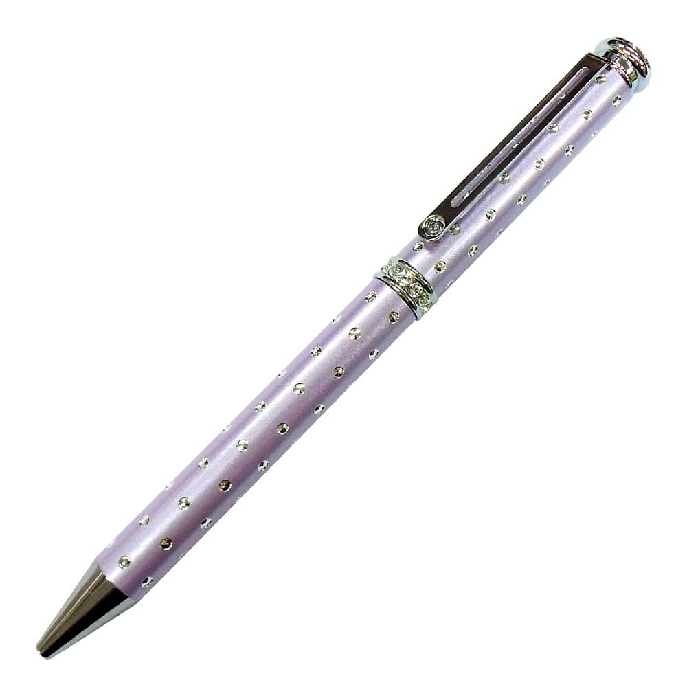 Amazon | SeaGems キラキラボールペン ラベンダー 紫 ドット