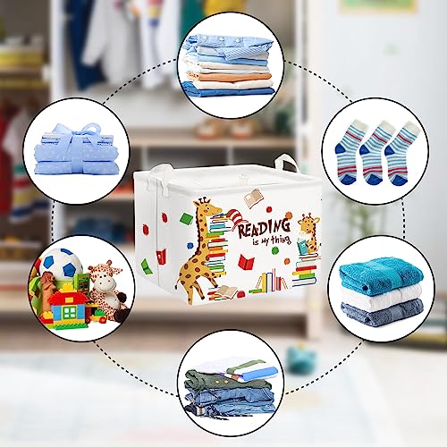 Image of Clastyle Large Reading Corner School Classroom Book Basket Toy Nursery Bin