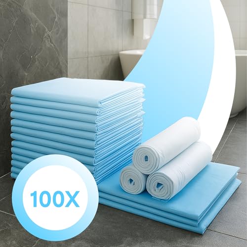 Retoo Trainingspads für Hunde & Welpen 40x60 cm, 100 Stück PIPI Matten Einweg – 6-lagig, Auslaufsicher & Saugfähig, Schnell Trocknende Oberfläche – Ideal für Inkontinenz & Stubenreinheit