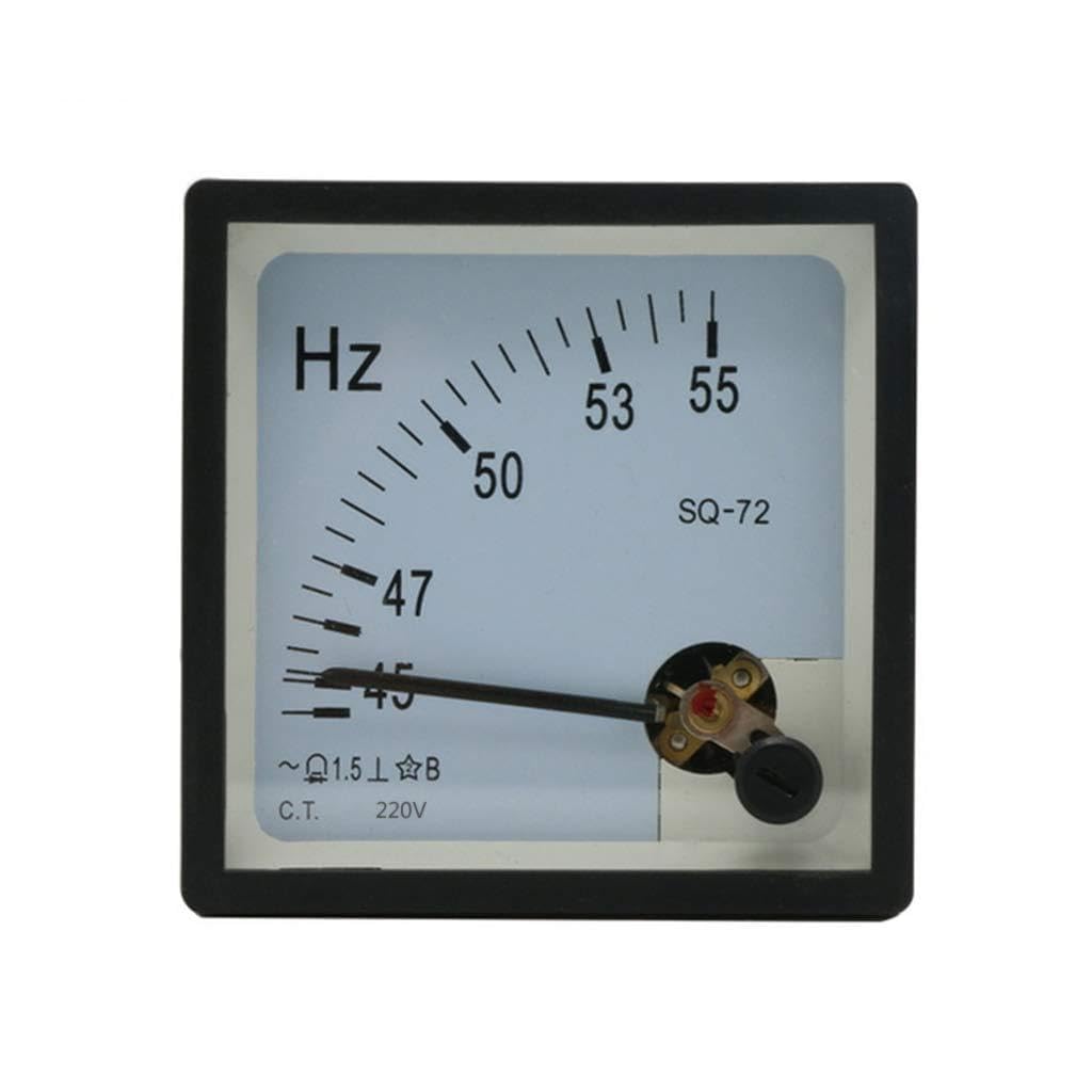 Ljmyy 220V Analog Pointer Type Ammeter Ammeter Monitor Meter Panel Hertz 45-55Hz Mechanical Current Multimeter Analog Panel Frequency