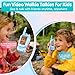 Video Walkie Talkie Toys for Age 3-12 Boys Girls, 2 Pack Rechargeable Walkie Talkies with Screen,Long Range 2 Way Radio with 4 Voice Effects, (Pink-Blue)