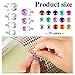 1600 Pcs 3/4/5/6 mm Self Adhesive Face Gems for Women, Hair Gems Face Jewels Diamonds Face Glitter for Makeup Halloween Decor
