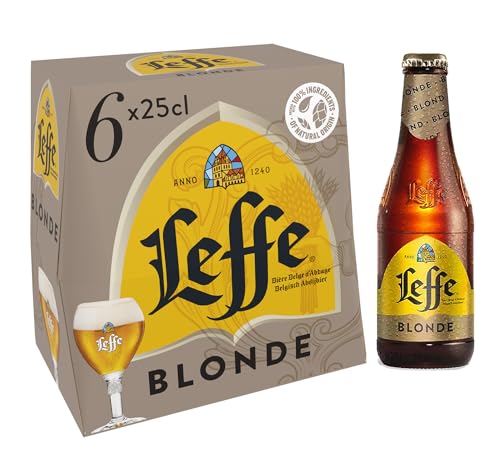Leffe Blonde, Birra Bottiglia, Pacco da 24x25cl