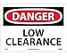 DANGER, LOW CLEARANCE, 10X14, PS VINYL (7 Pack)