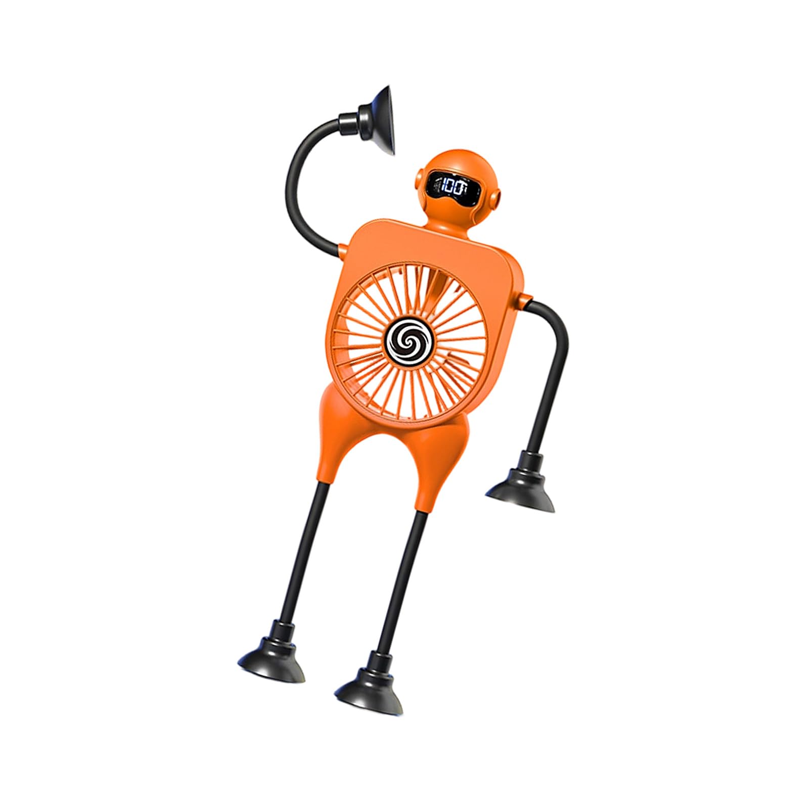 Msioytog Space Saving Device with Secure Suction Cups and 6 Wind Levels Suction Cup Fan