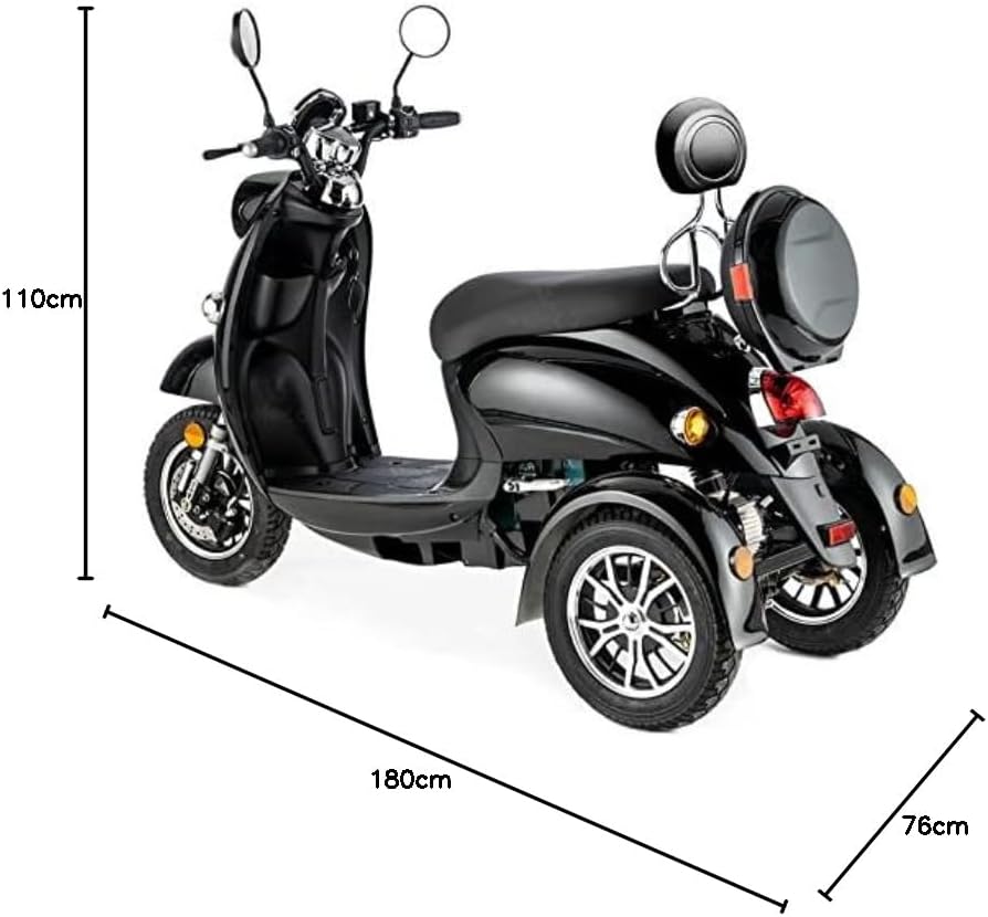 Veleco ZT 63 electric mobility scooter specifications label