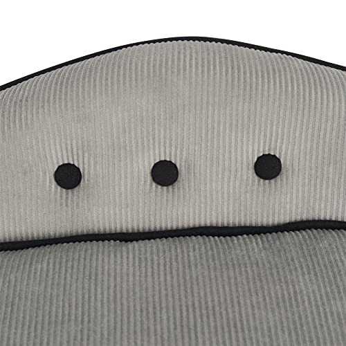 PawHut Haustiersofa, Hundebett, Hundematte, Hundesofa, Naturholz+Plüsch, Grau, 66,5 x 45 x 35,5 cm
